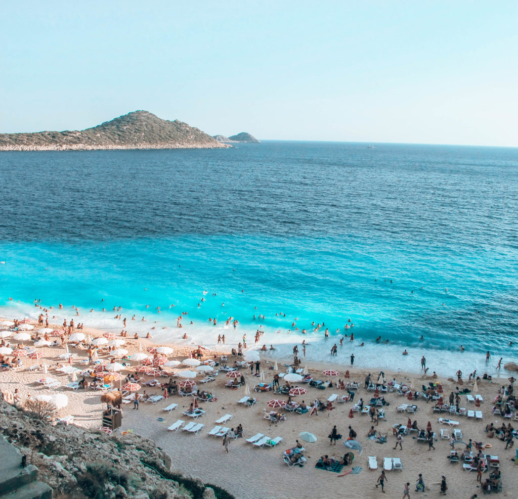 Kaş gezilecek yerler- Kaputaş Plajı 