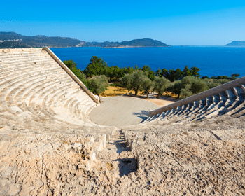 Kaş gezilecek yerler _ Antiphellos Antik Tiyatrosu