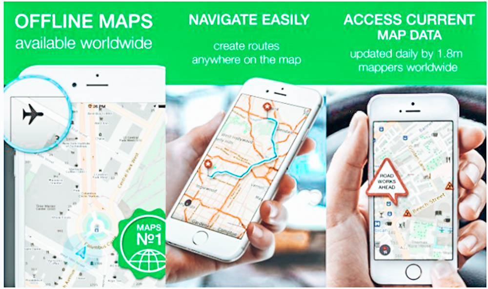urt Dışı İçin En İyi Seyahat Uygulamaları  - Maps Me Offline (İnternetsiz) çalışan harika bir uygulama