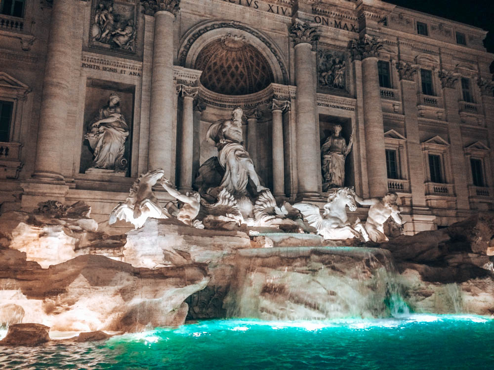 Rome Fontana Di Trevi Italy